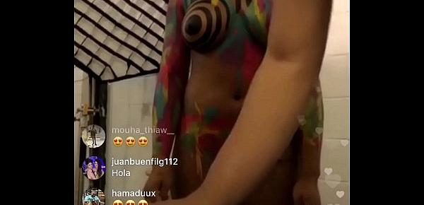  Instagram live nipple slip